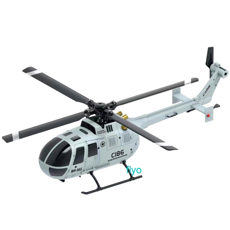 【飛歐FlyO】單槳直升機造型720P廣角攝像頭空拍機 最新c186 PRO版【像真型定高】左右手可切換，無平衡翼迷你直昇機6軸陀螺儀四通道，2.4G單槳直升機